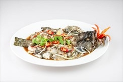 Steamed black grouper - Tiger grouper - Red grouper with dried tangerine peel