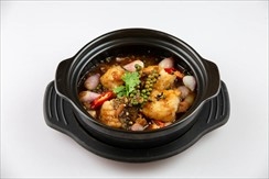 Cá mú kho tiêu xanh