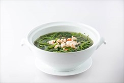 Tiger prawn sour soup with morning glory (4 persons)