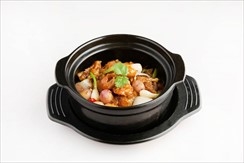 Stewed frog with X.O sauce