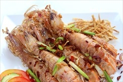 Обжареный рак-богомол с X.O соусом