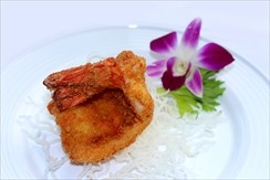 Хорошо прожаренная большая тигровая креветка (1 шт.)