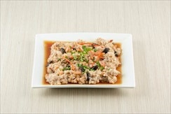 Steamed minced pork with dried squid