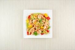 Stir-fried tiger prawns with cashewnut